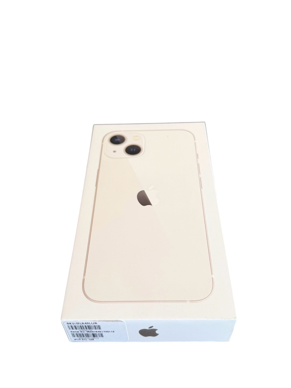 Apple iPhone 13 Starlight Retail Box Only w/ Inserts & SIM Tool 128GB - NO PHONE